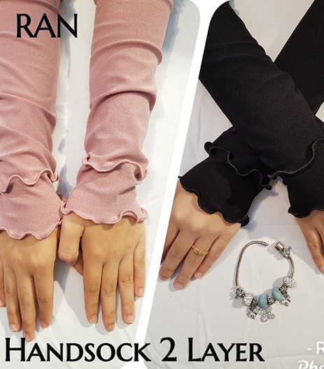 Handsock ruffle 2 layer