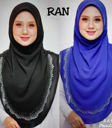 Ledya chiffon laser cut.
